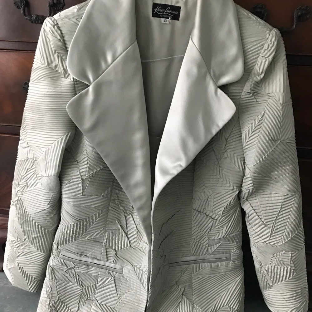 Satin crinkle dress Jacket